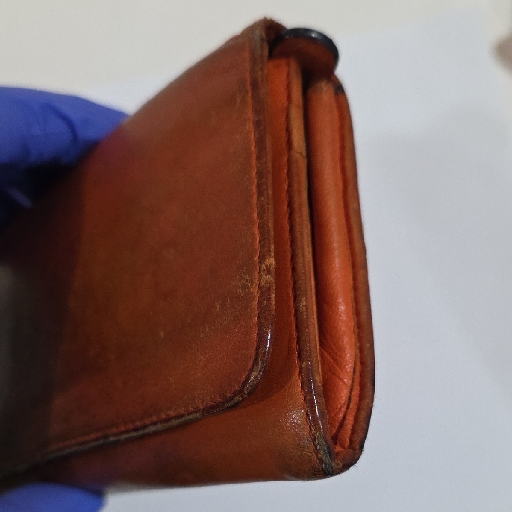 Loewe Madrid Brown Leather Snap Wallet – 7.5 x 3.5-inch Luxury Vintage Wallet - Picture 6 of 16